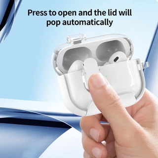 🔥ส่งจากไทย🔥เคสหูฟังแบบใสพร้อมตัวยึดแม่เหล็ก เหมาะสำหรับ Airpods4/Airpods Pro/Pro2/Samsung Buds 3/3 Pro