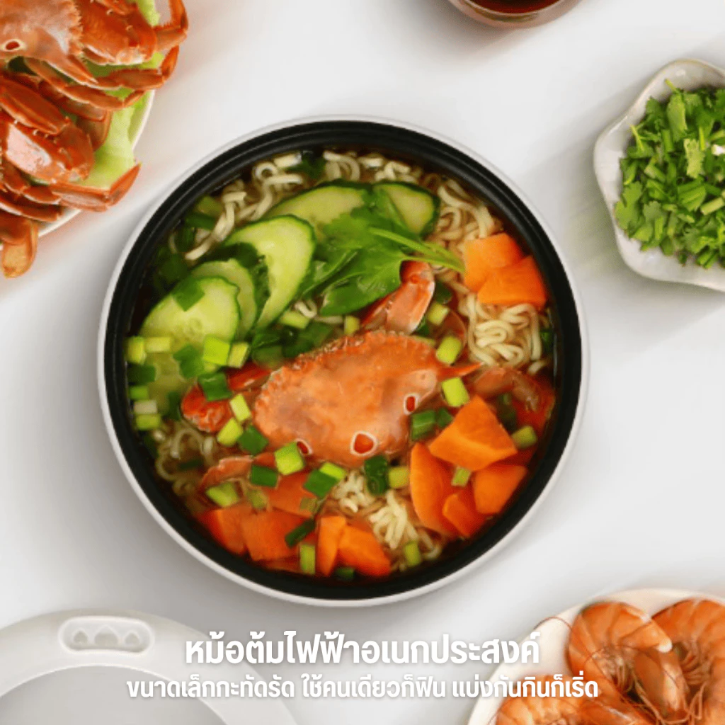 หม้อหุงข้าว 1.8 ลิตร ไรซ์เหมาะสำหรับ 2 คน ไม่ติดก้น ขนาดเล็ก อเนกประสงค์ การทำงานด้วยปุ่มเดียว D0216 thumbnail 3