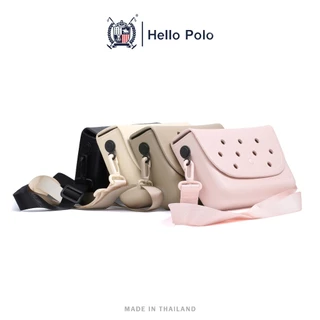 Hello Polo ลำลอง แบบพกพา กระเป๋าสะพายผญ crossbody bag เบาและทนทาน ดีไซน์เรียบง่าย ทนทาน แบบกันน้ำ ของขวัญวันแม่ BH2007
