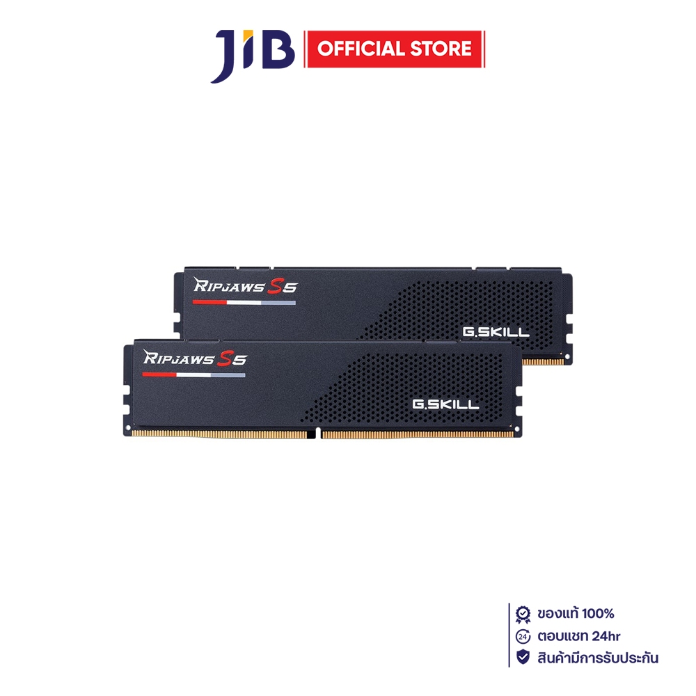 128GB (64GBx2) DDR5 6000MHz RAM (หน่วยความจำ) G.SKILL RIPJAWS S5 INTEL XMP CL34 - MATTE BLACK