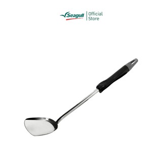 Seagull ตะหลิวกลาง-ด้ามดำ สเตนเลสคุณภาพดี Turner (M) - Bakelite Handle