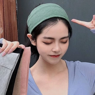 ผ้าคาดผม ที่คาดผมศีรษะหญิง ผ้าโพกผมแฟชั่น ป้องกันเหงื่อออก ใส่เล่นกี่ฬา
