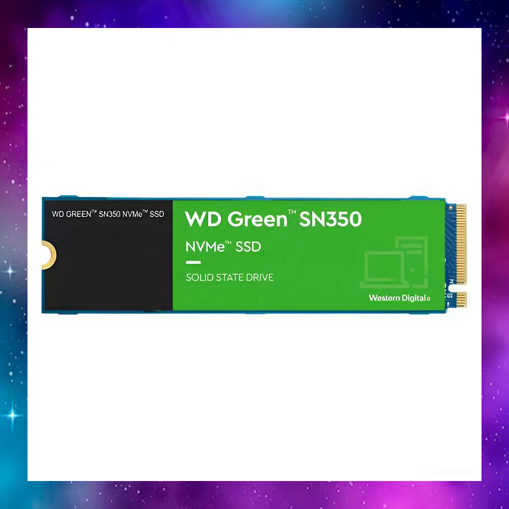 1 TB SSD (เอสเอสดี) WD GREEN SN350 NVMe SSD - PCIe 3/NVMe M.2 2280 (WDS100T3G0C) ใช้งานปกติ ประกัน3/