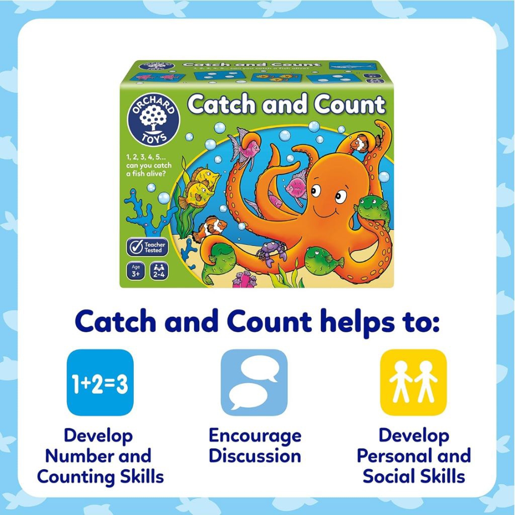 บอร์ดเกม นับจำนวน ฝึกความจำ จับคู่ บวก ลบ Board Game ของเล่น Matching Counting Orchard Toys Catch and count ของเล่นเกมส์ - รูปที่ 6