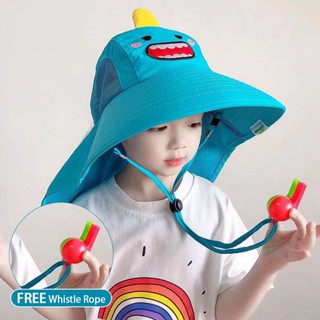 หมวกเด็ก หมวกกันแดดเด็ก พร้อมเชือก หมวกชายหาด สำหรับ เด็กผู้…