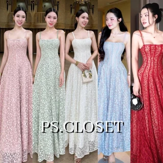 ❣️พร้อมส่ง📌 Swan 173 เดรสลูกไม้ สายถักหลัง ใส่ออกงาน ดินเนอร์ งานแต่ง PS.CLOSET