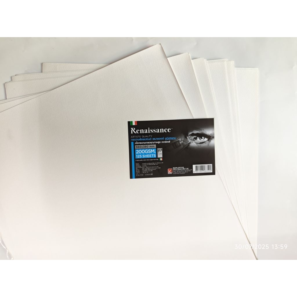 Rns กระดาษวาดเขียน 100ปอน 200แกรม ขนาดa2 10แผ่น