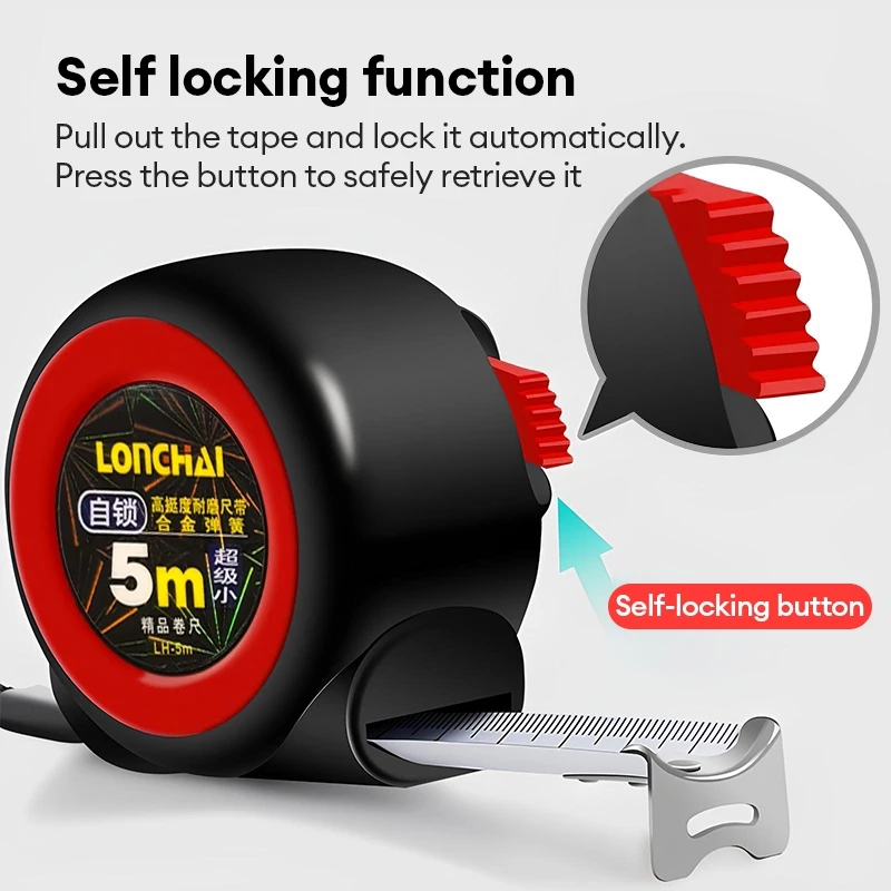 ตลับเมตร tape measure สายวัด ตลับเมตรพกพา การล็อคตัวเอง 3เมตร/ 5เมตร /7.5เมตร / 10เมตร