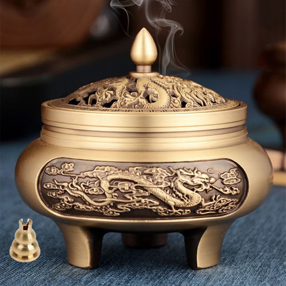 [ของแท้] เตาธูปทองแดงสไตล์เรโทร ผ่านพิธีวัดพระแก้ว ฐานบัว 9 กลีบ เสริมมงคล 9 ประการ - รูปที่ 4