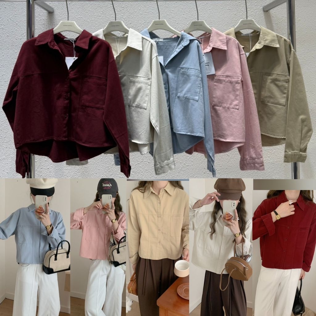 Jacket ผ้ายีนสรุ่นใหม่ กระเป๋าหน้า1ข้าง