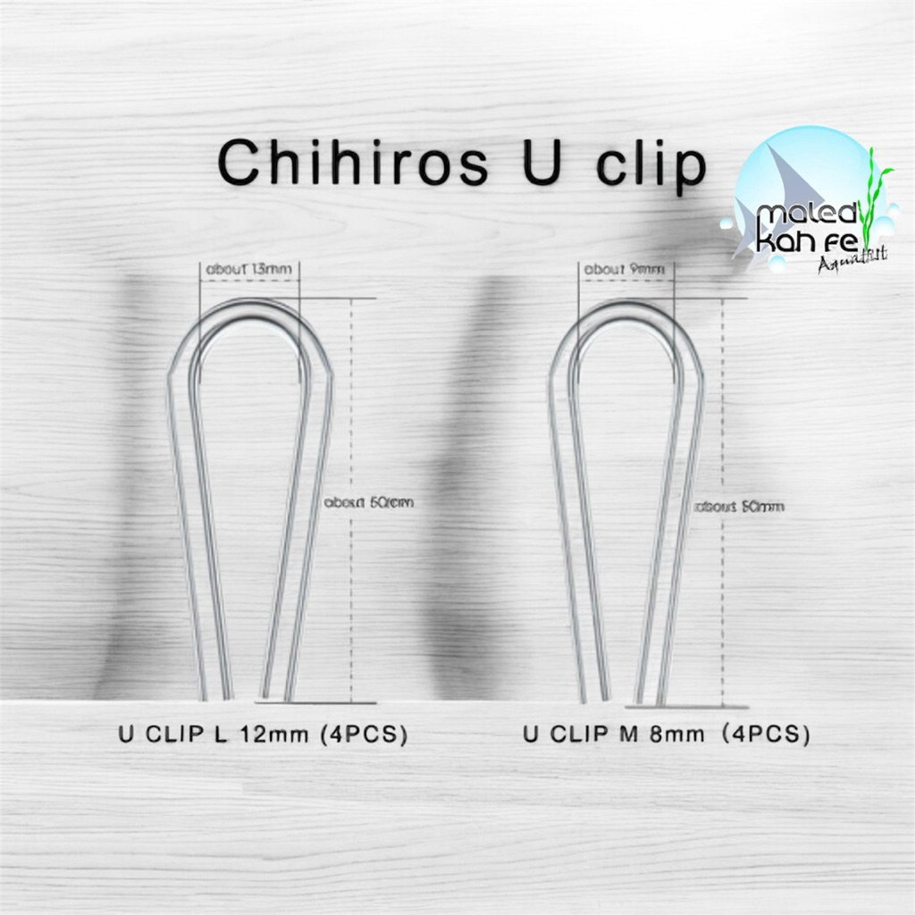 Chihiros / Neo U Clip ท่อ อะคริลิค ดัดงอ ตัวยู 4 ชิ้น 1 ชิ้น สวม สาย แก๊ส คาร์บอนไดออกไซด์ CO2 สาย ออกซิเจน neo O2 Clamp