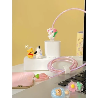 【ส่งจากไทย มาใหม่】Cable Bite ที่กันสายหัก ลายการ์ตูน cable protector สำหรับ สายชาร์จ iP/Type-C