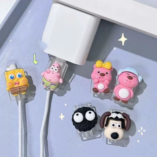 【ส่งจากไทย มาใหม่】Cable Bite ที่กันสายหัก ลายการ์ตูน cable protector สำหรับ สายชาร์จ iP/Type-C