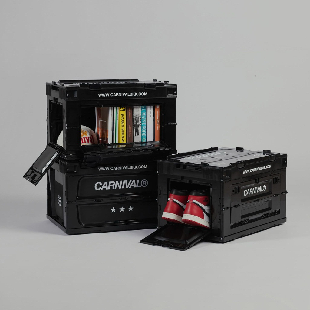 [พร้อมส่ง ของแท้💯%] CARNIVAL® “Folding Container” 50 L Black