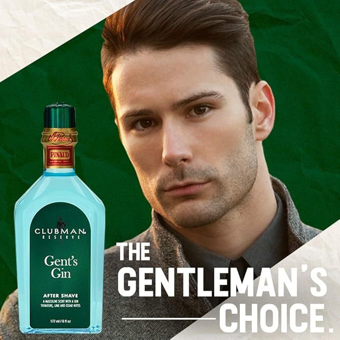CLUBMAN PINAUD RESERVE GENT'S GIN AFTER SHAVE 6 FI.Oz. โลชั่นดูแลผิวหลังโกนหนวด ลดการระคายเคือง บำรุงผิว
