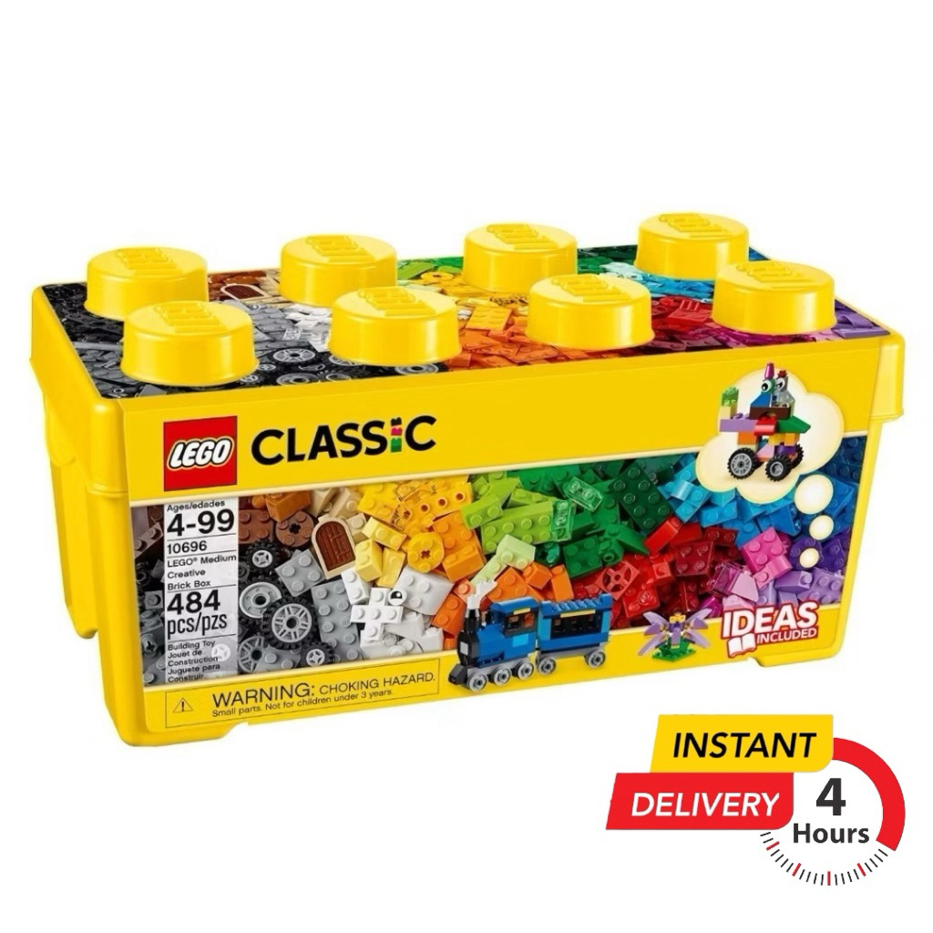 (ส่งด่วนภายในวันได้) LEGO® Classic 10696 Medium Creative Brick Box (484 Building Blocks Creative Kids Construction Toys)