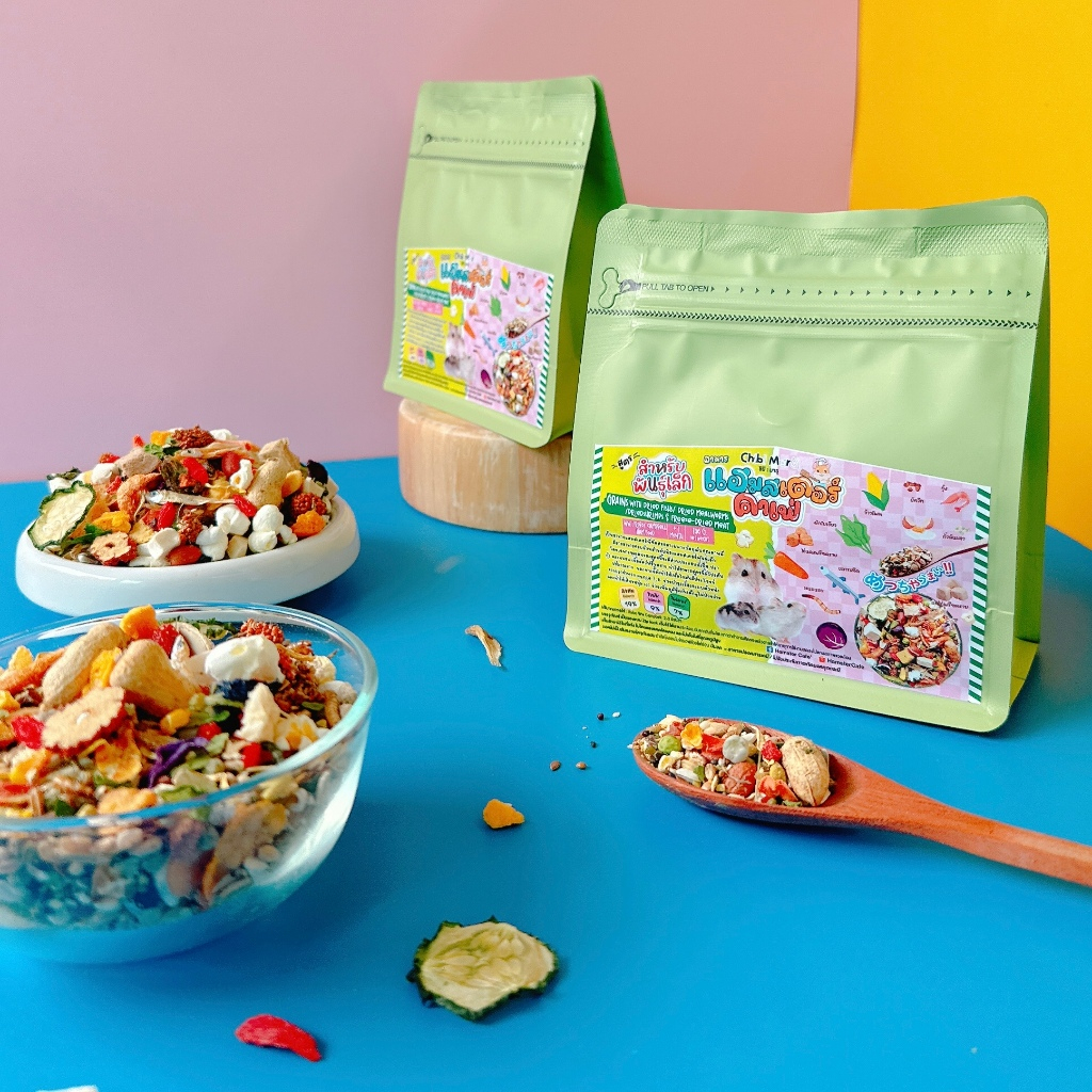 ✨ร้าน Hamster Cafe' อาหารแฮมสเตอร์ สูตรสายพันธุ์เล็ก 300 g. By Hamster Cafe’🐹🥗 - รูปที่ 5