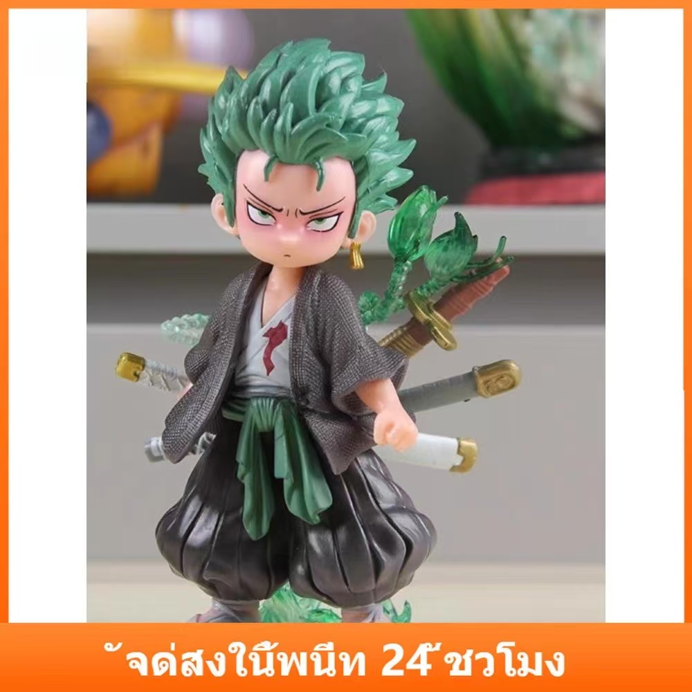 ฟิกเกอร์ อนิเมะวันพีช โซโร กิโมโน อะนิเมะ Roronoa Zoro Q Wano Asura Zoro COD พร้อมส่ง คอสเพลย์ ฟิกเกอร์ แอกชั
