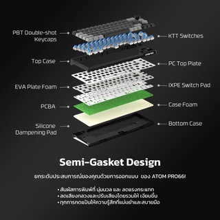 FANTECH คีย์บอร์ดไร้สาย คีย์บอร์ดเกมมิ่งไร้สาย เชื่อมต่อได้ 3 โหมด Mechanical Keyboard รุ่น MK919