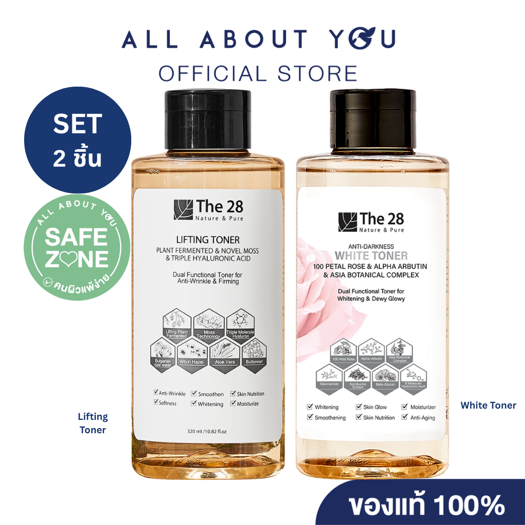 [SET]The28  Lifting Toner Plant Fermented & Novel Moss & Triple Hyaluronic Acid 320ml+Anti-Darkness 