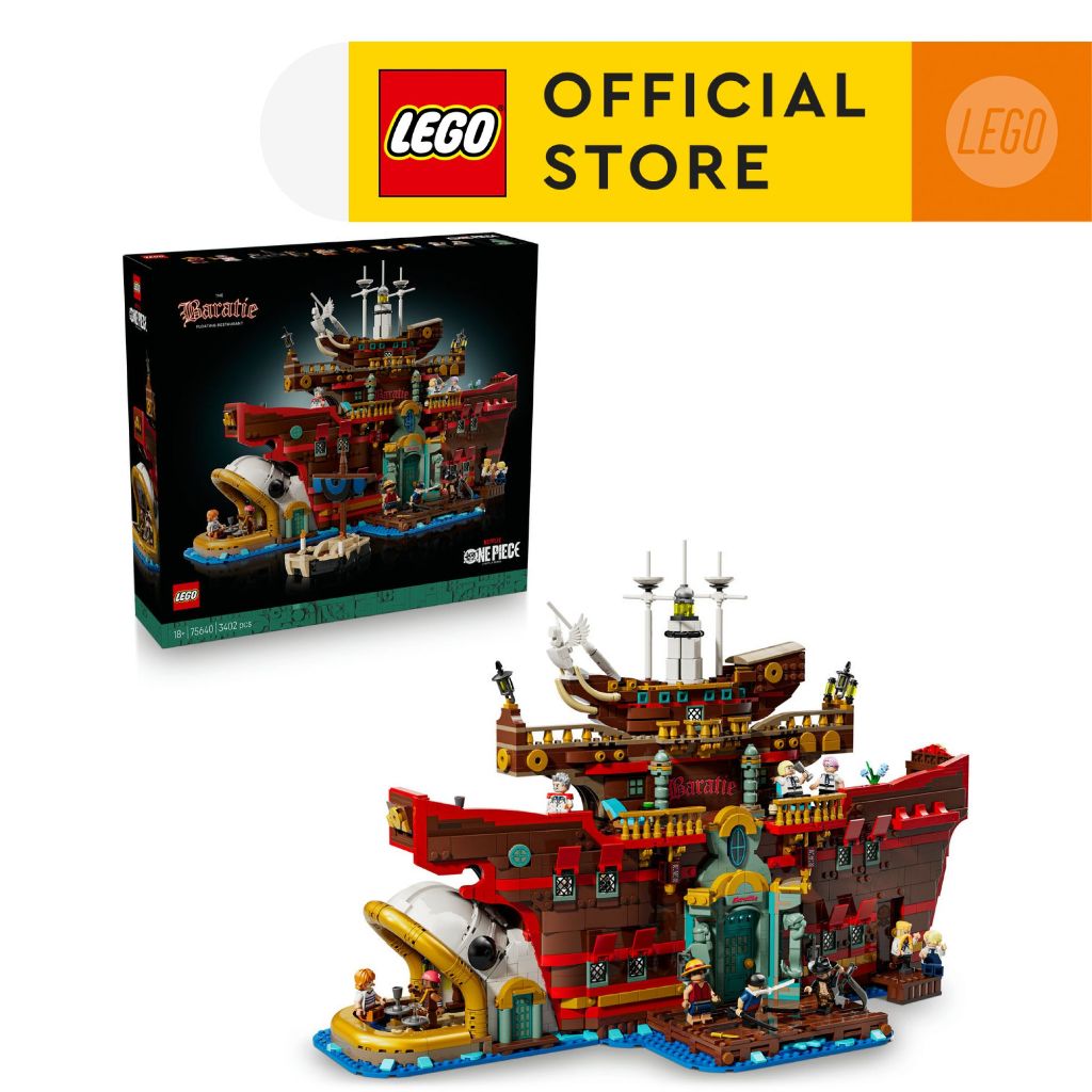 LEGO ONE PIECE 75640 The Baratie Floating Restaurant (3402pcs.), Building Blocks, Kids Toy