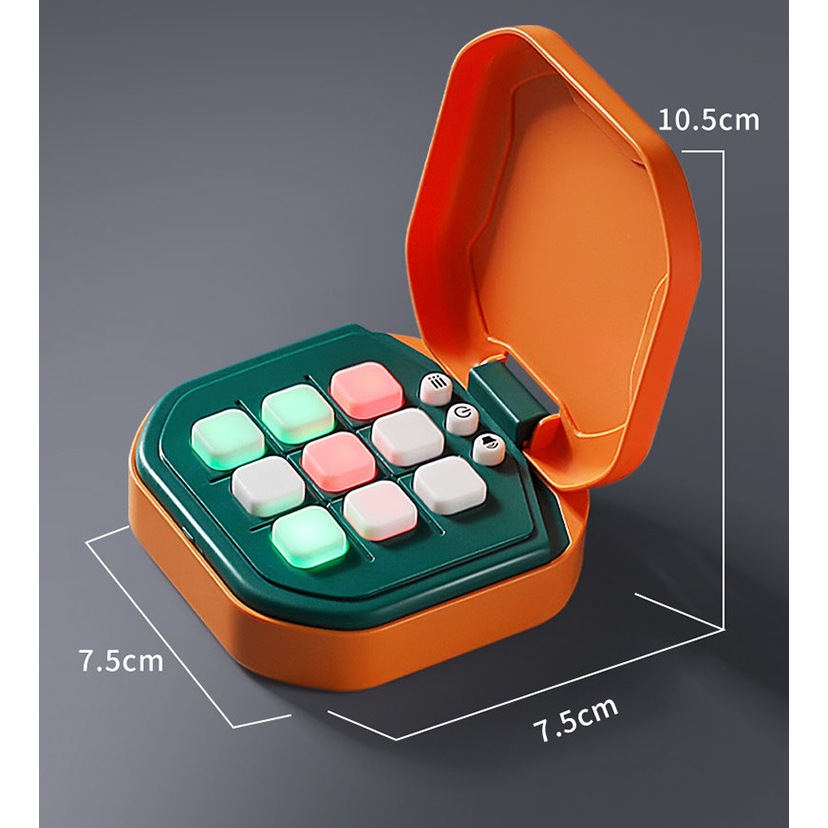 Tic-Tac-Toe ของเล่นครอบครัว 3 in 1 เกมปริศนามือถือ ของเล่นเกมกระดานแบบโต้ตอบ เกมคอนโซลปริศนา - รูปที่ 3