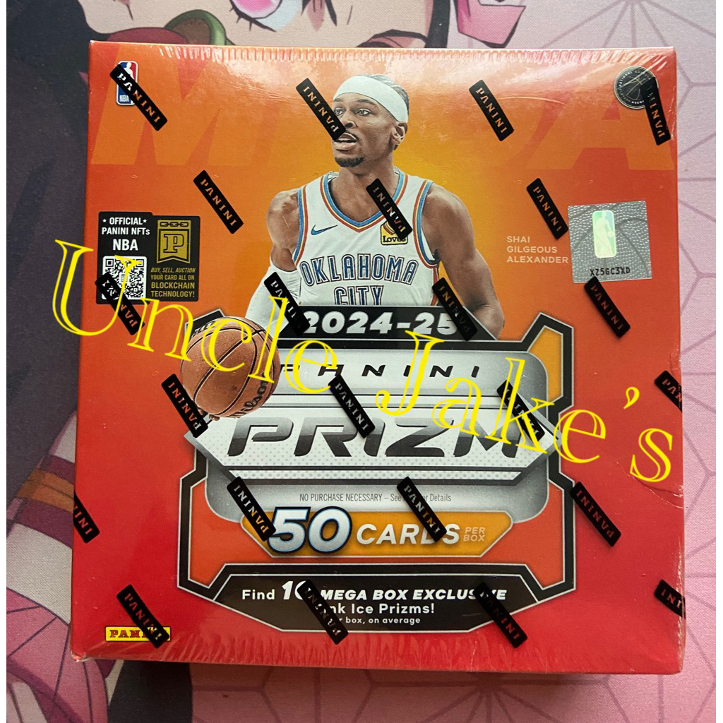 2024-25 Panini Prizm NBA Basketball Collection Cards: Mega Box (50 Cards)