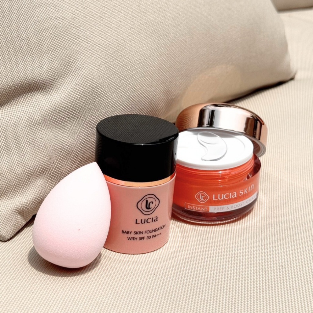 Lucia รองพื้นผิวเด็ก + ครีมบำรุง