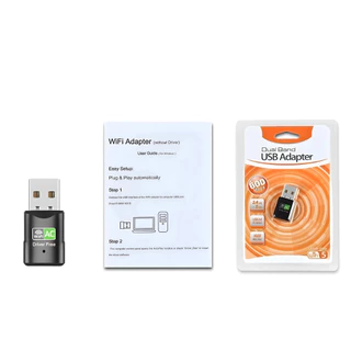 (5.0G-เขียว)รุ่นใหม่ USB WIFI 2.4GHz+5GHz ไดร์เวอร์ในตัว ไม่ต้องใช้แผ่น