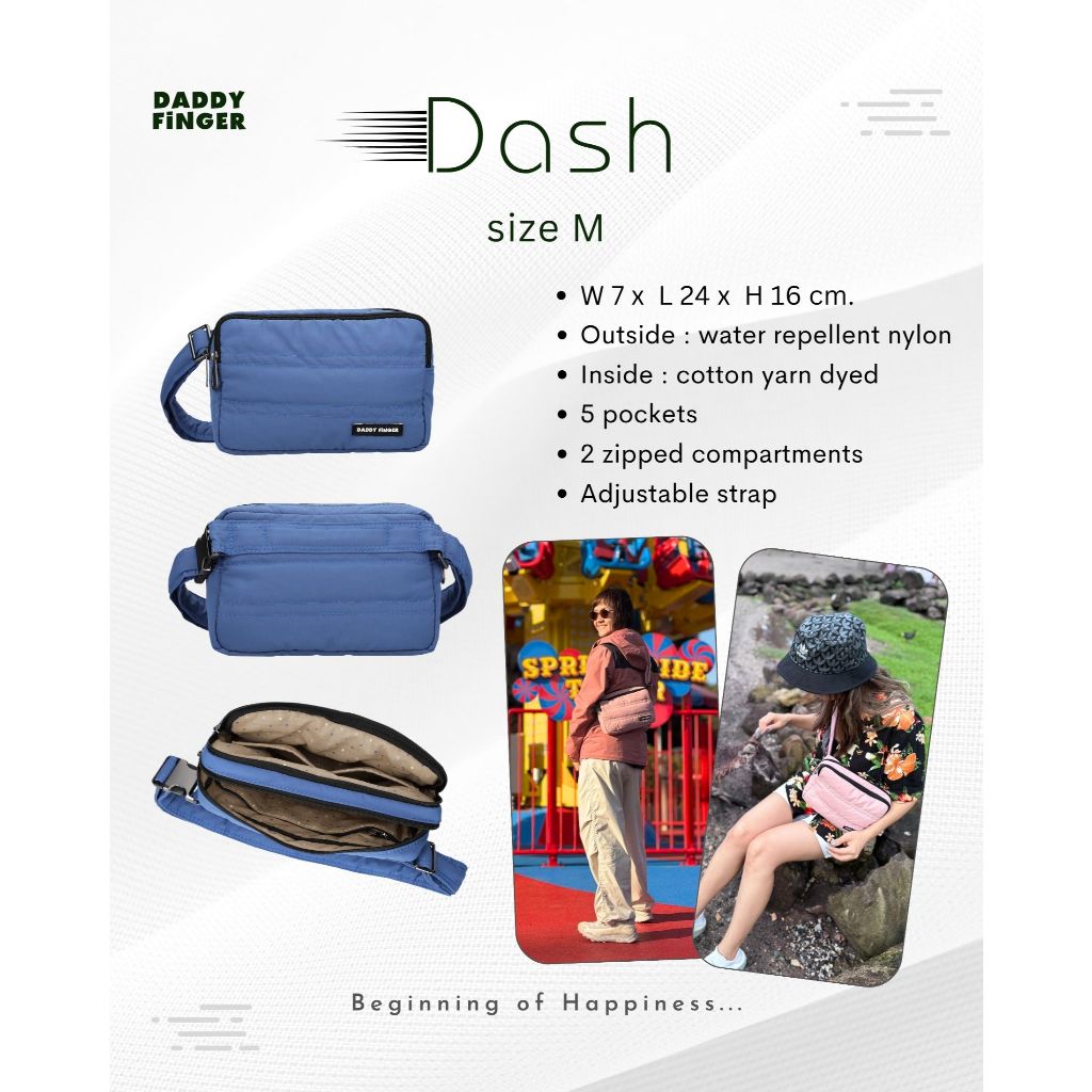 Daddy Finger รุ่น Dash size M กระเป๋าคาดอก chest bag