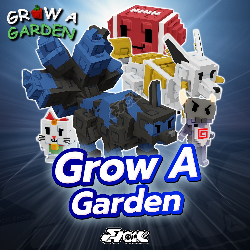 การ์ดเกม ไก่สัตว์เลี้ยง/รวมของต่างๆ แมพ Grow a Garden การ์ดสวยภาพคมชัด V4