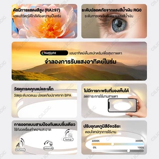 โคมไฟเพดาน ไฟ LED โคมไฟติดเพดาน ไฟวงกลม สแควร์ ไฟห้องนอน เรียบง่าย 3สี รีโมทคอนโทรล ห้องนั่งเล่น