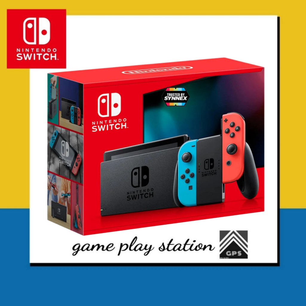 nintendo switch neon v2 เครื่องครบชุด ( asia ) รับประกันศูนย์ไทย synex