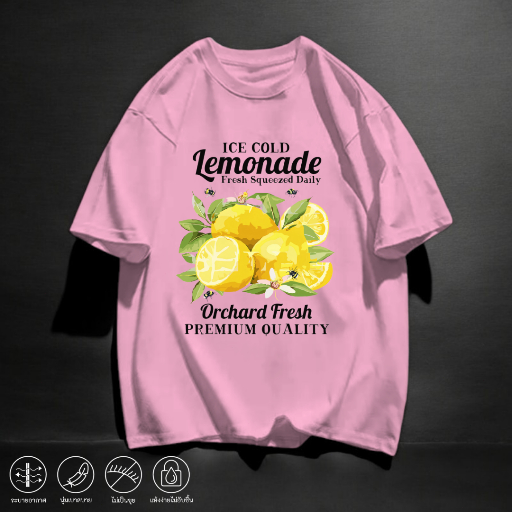 เสื้อยืด สกรีนลาย สีสันสดใส ผ้านุ่มนิ่มใส่สบาย เนื้อผ้าโพลีเอสเตอร์ แฟชั่นสไตล์เกาหลี ยอดฮิต Q2914-Q2915 - รูปที่ 3