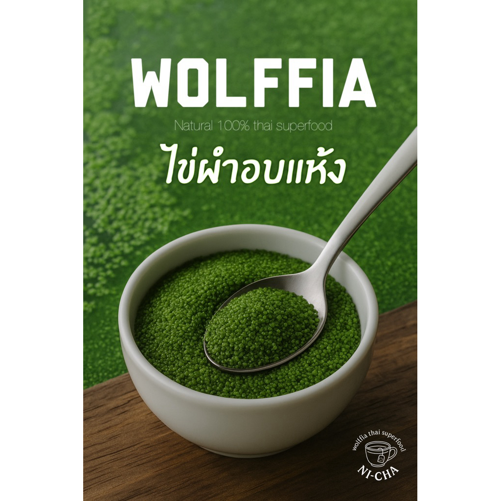 ไข่ผำอบแห้ง ผงไข่ผำ ไข่ผำออแกนิค ไข่ผำสด (ทำสดใหม่ทุกออเดอร์) มีส่งด่วน สะอาดพร้อมทาน ชาไข่ผำ superfood wolffia