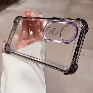 เคสใส ขอบสี การเลนส์กล้อง สำหรับ Vivo V60 lite V50 V50lite V40 V40Pro V30 V30Pro V60lite กันกระแทกสี่มุม