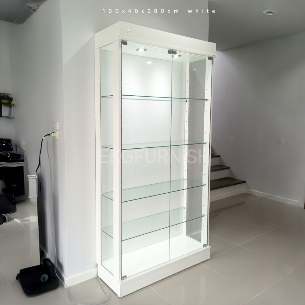 *ส่งกทม-ปริมณฑล*พรีออเดอร์ 30 วัน* ตู้โชว์กระจก EKGFurnish ขนาด 100x40x200 ซม. ⚡ไม่ต้องประกอบเอง⚡
