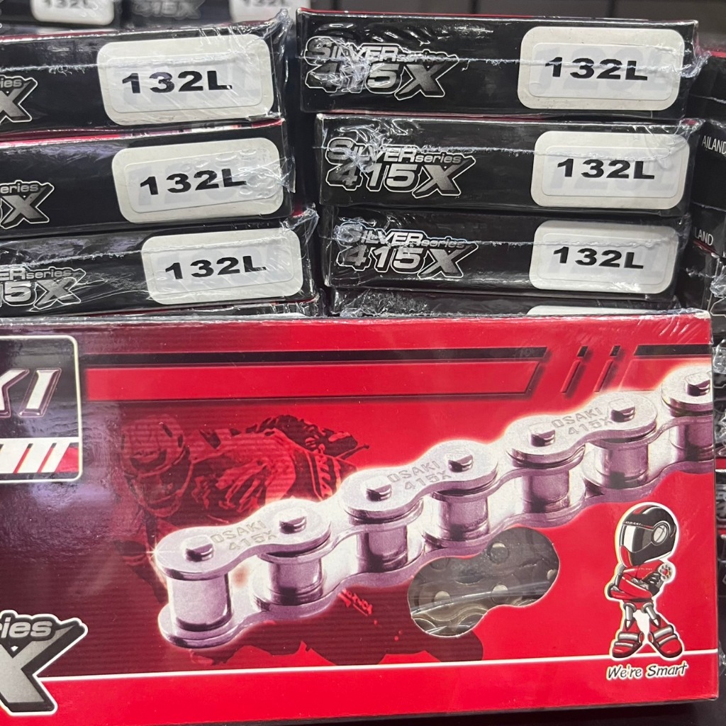 โซ่เลส OSAKI  415 ยาว 106ข้อ 108ข้อ 132ข้อ เลือกความยาวได้ - รูปที่ 6