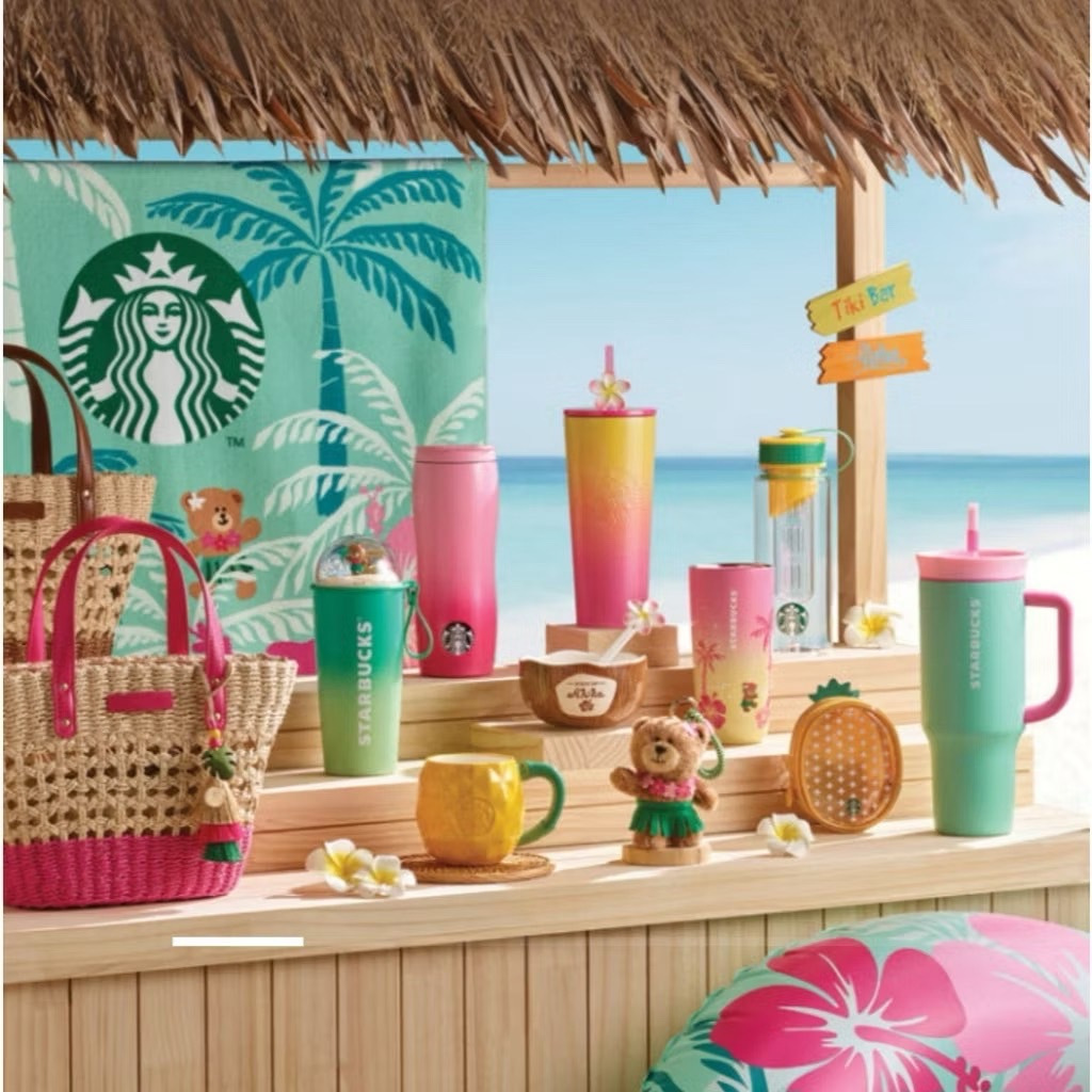 Starbucks Korea (พร้อมส่ง) แก้วสตาร์บัคส์เกาหลี 2025 คอลเลคชั่น Aloha Summer