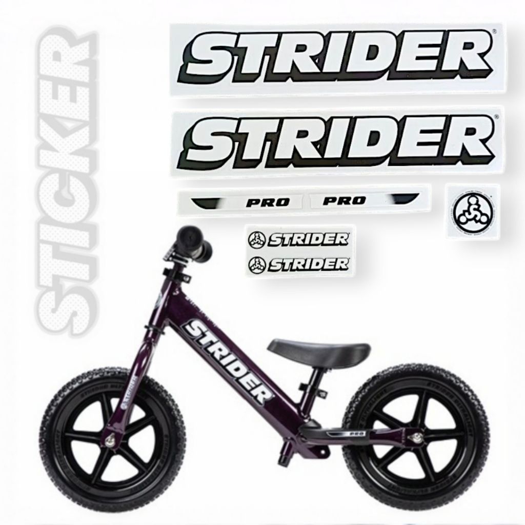 สติ๊กเกอร์ Strider pro Striker จักรยานทรงตัว