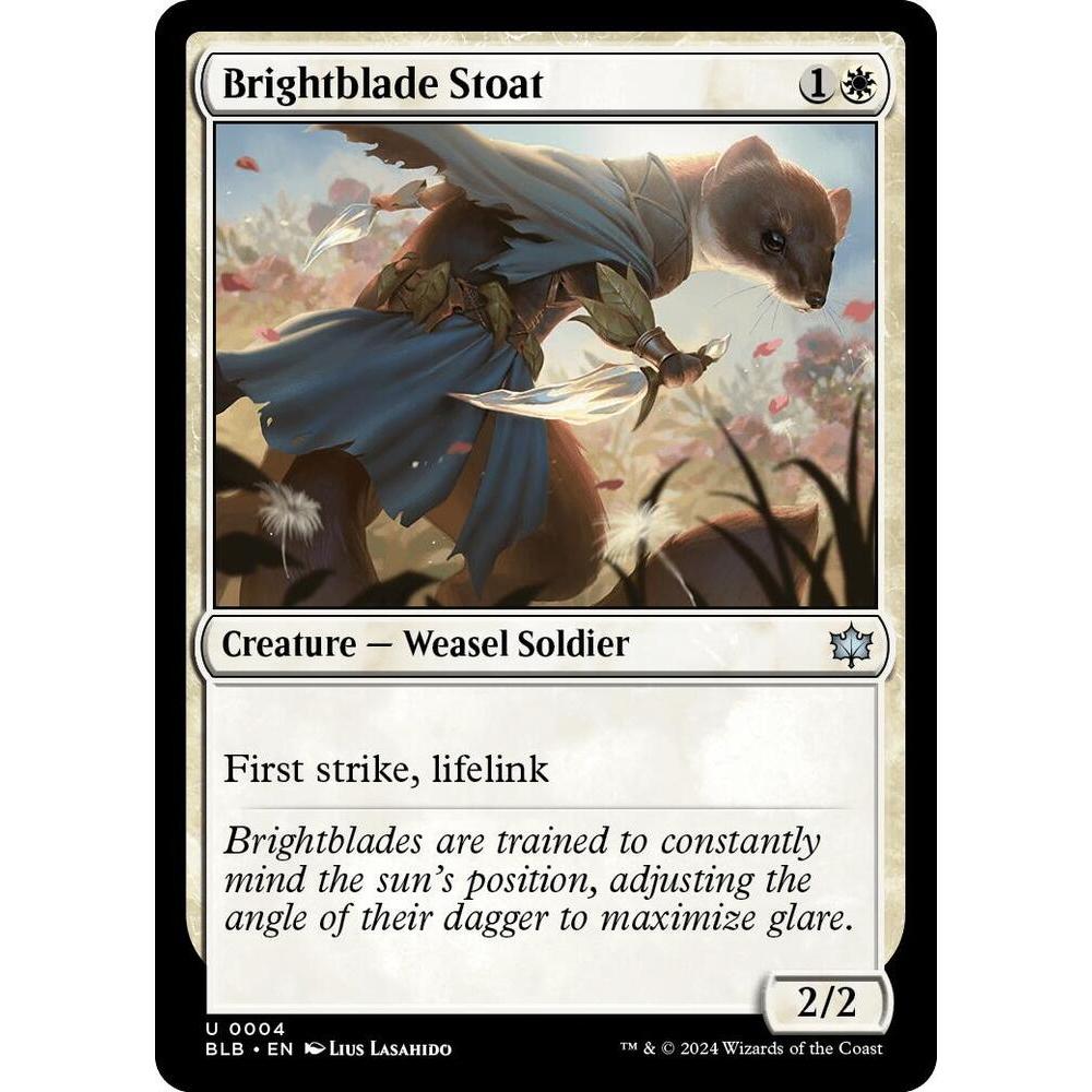 MTG : Brightblade Stoat - Bloomburrow (BLB)