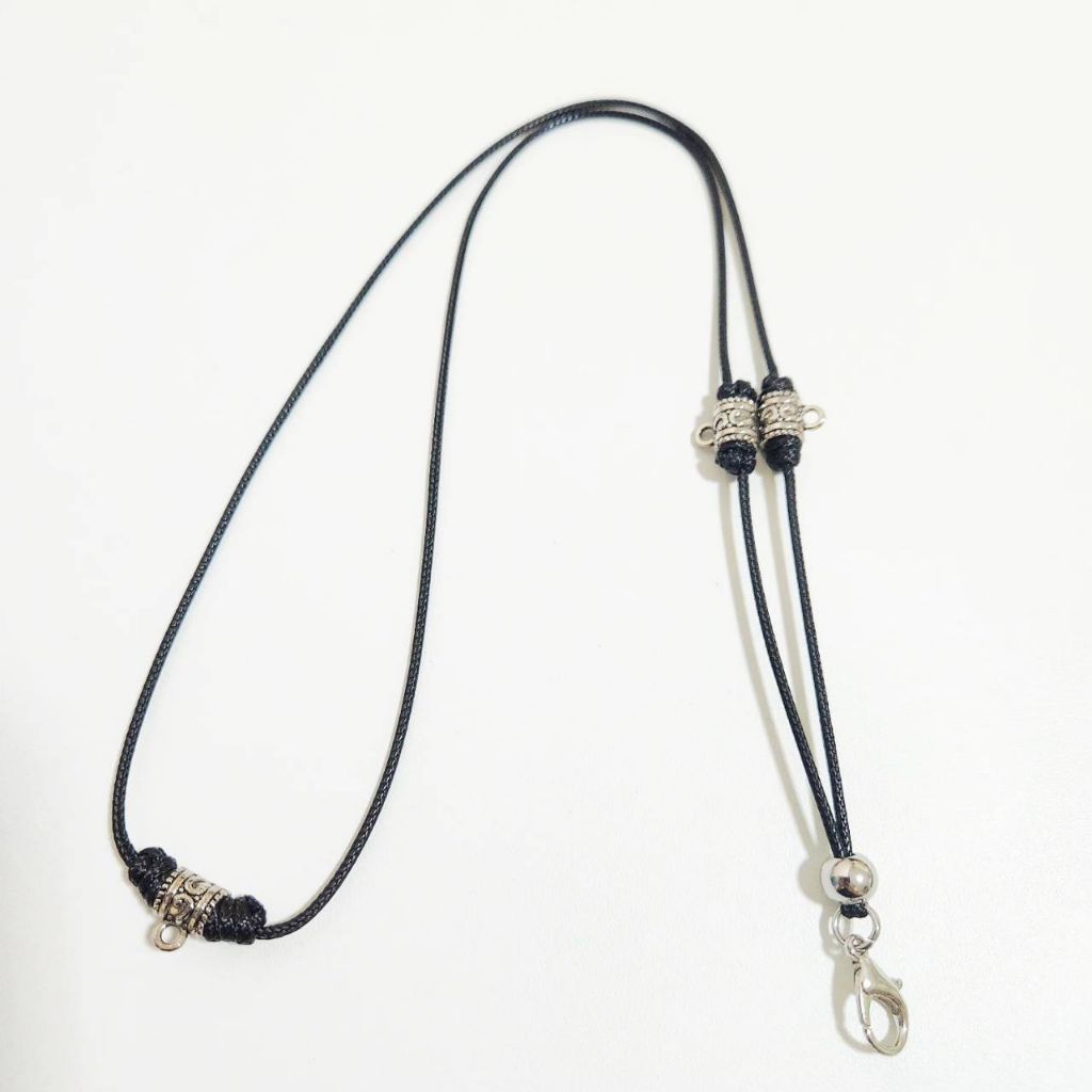 สร้อยห้อยพระ แบบห้อย 3+1 องค์  พร้อมก้ามปูและตัวคั่นสำหรับห้อย - รูปที่ 2