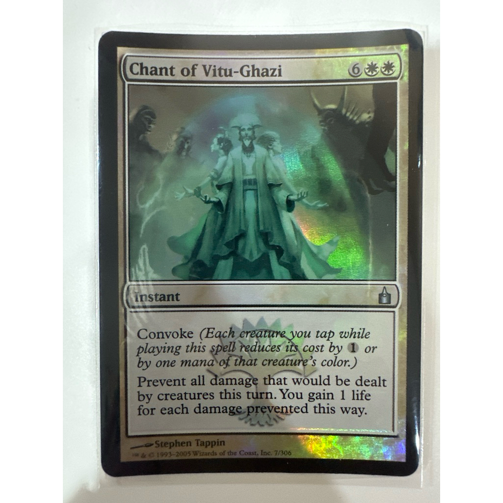 Ravnica Foil: Chant of Vitu-Ghazi ของแท้พร้อมส่ง MTG Magic the gathering