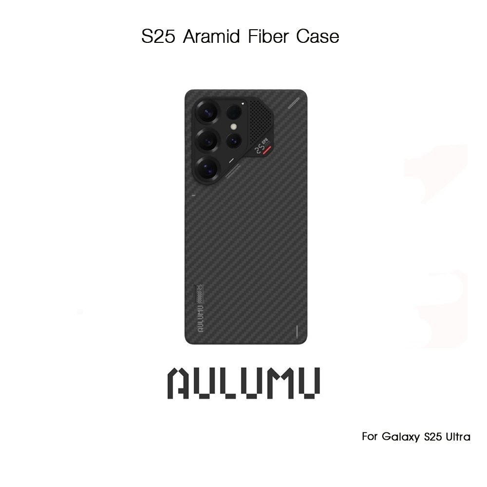AULUMU S25 Aramid Fiber Case เคส Aramid Fiber กันกระแทกเกรดพรีเมี่ยม เคสสำหรับ Galaxy S25 Ultra