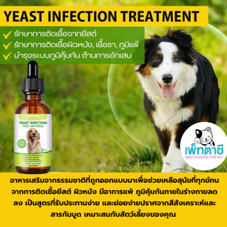 Worafy Yeast Infection Treatment กำจัดเชื้อรา ยีสต์ ภูมิเเพ้ เสริมภูมิคุ้มกัน วิตามินสุนัข