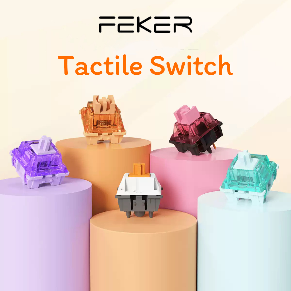 FEKER Tactile Switch 3Pin Holy Panda สวิตช์คีย์บอร์ด หล่อลื่นโรงงาน พิมพ์ลื่น เหมาะกับคีย์บอร์ด for 