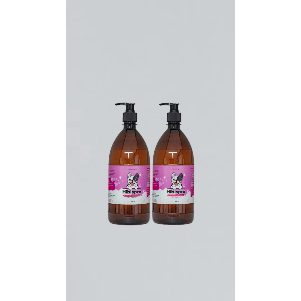 Hibispro แชมพูดูแลปกป้องผิวหนังสุนัขและแมว (ขนาด 1000ml. 2 ขวด)