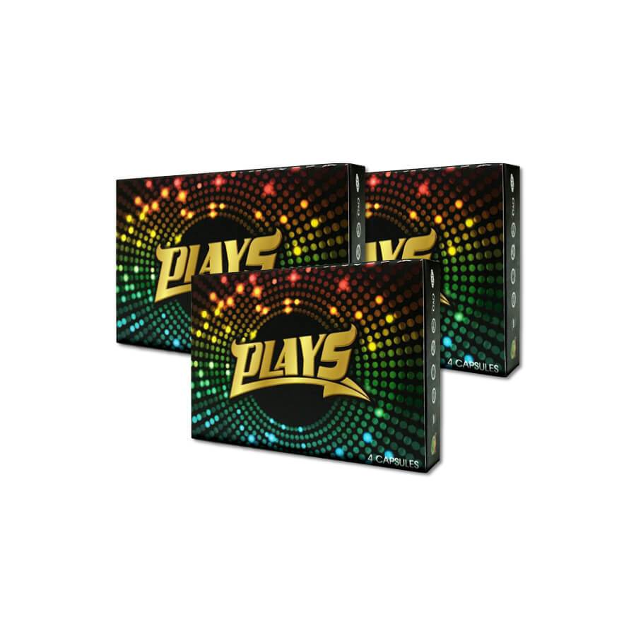 PLAYS อาหารเสริม ขนาด 4 แคปซูล x 3 กล่อง