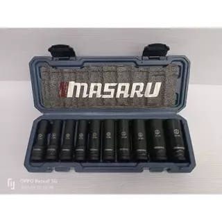 MASARU ชุดลูกบล็อก 💥รุ่นใหม่ล่าสุด💥 SADW-200 1/2 นิ้ว 10 ชิ้น มีขนาด: 10, 12, 13, 14, 15 ,17, 19, 21, 22, 24 มม. ของแท้