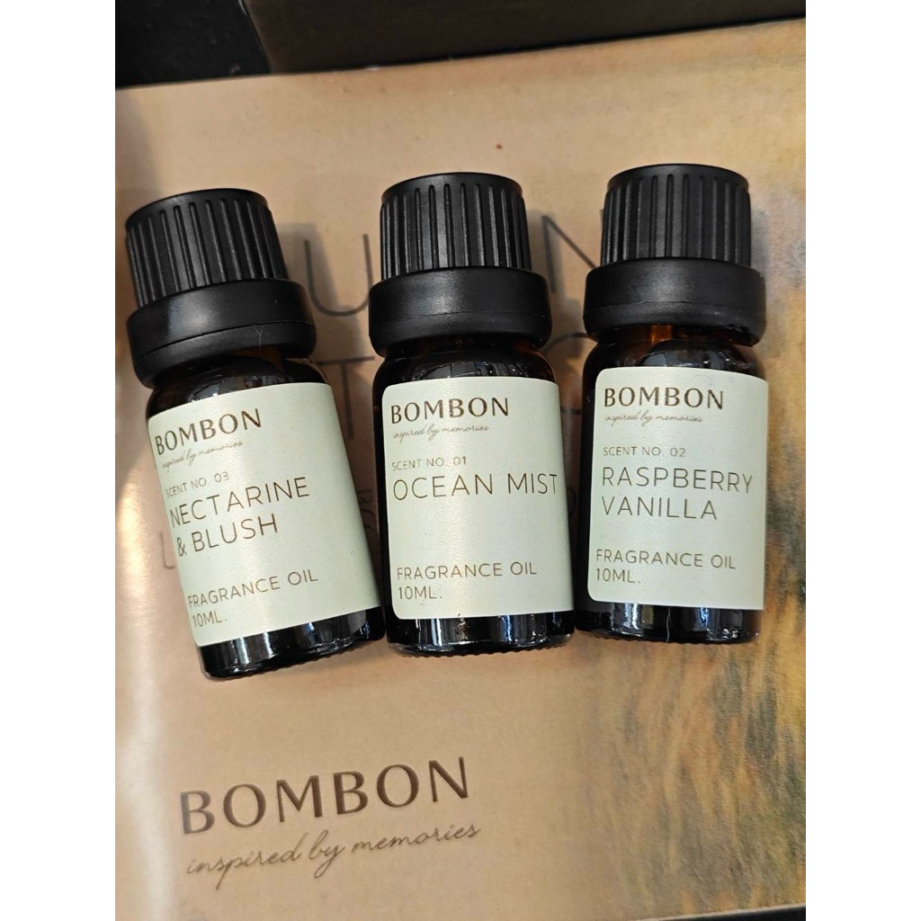 Bombonroom หัวน้ำหอมเกรดพรีเมียม 10 กลิ่น Signature เข้มข้น ไม่ผสมแอลกอฮอล์💯% ​ ขนาด 10 ml